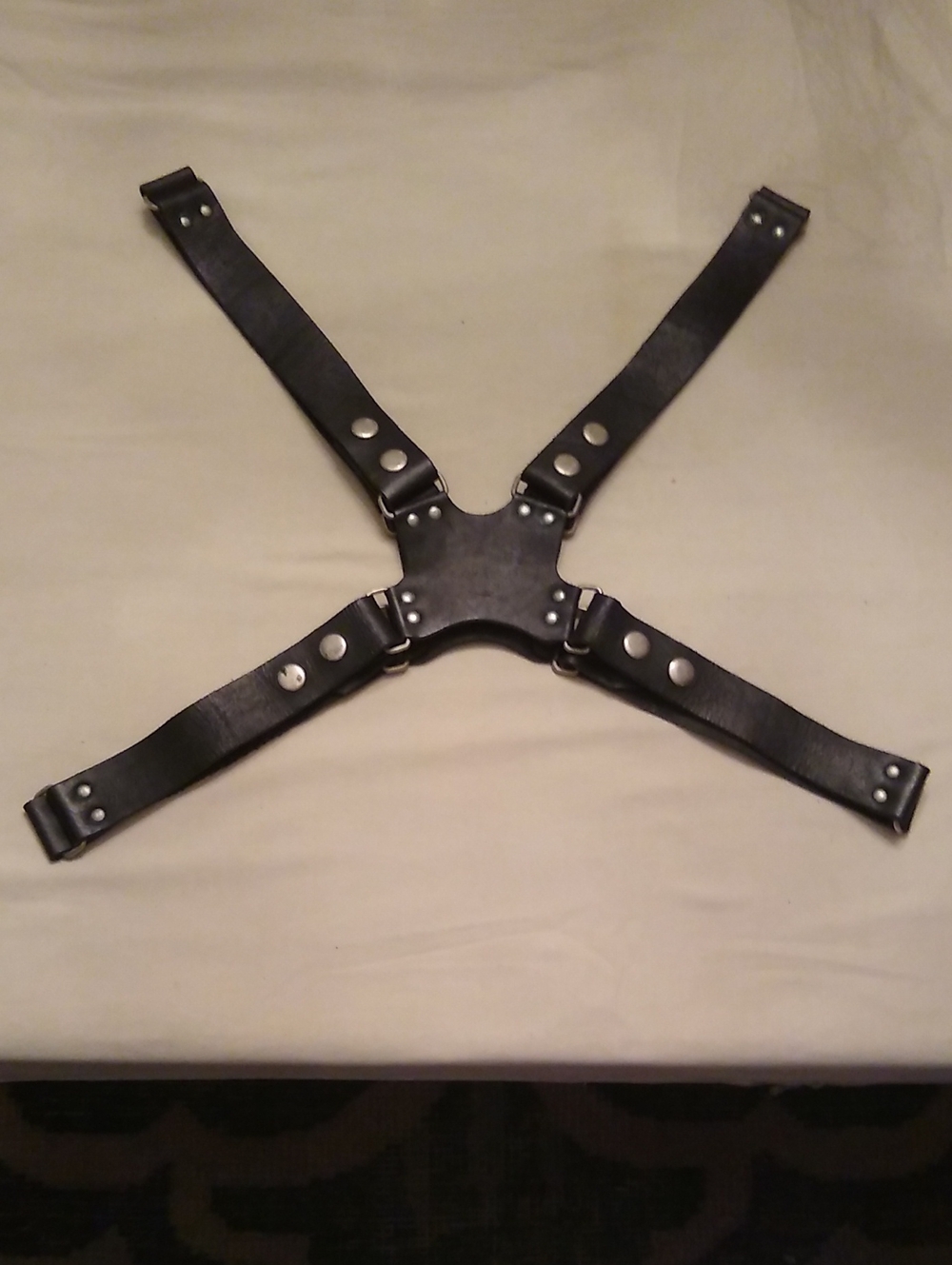 Retro Black Leather Harness, #47